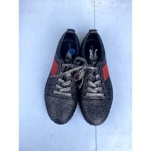 Opening Ceremony La Cienega Glitter Metallic Logo Sneaker in Black Size 6.5